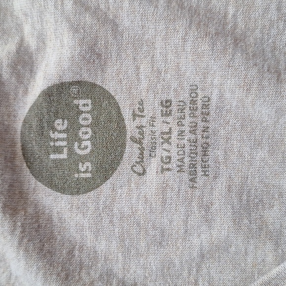 Life Is Good Gray Rainbow Heart Palm Tree Classic Fit Crusher Tee XL - Picture 3 of 5